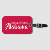 Sweet Home Alabama Red en White Bagagelabel (Voorkant (horizontaal))