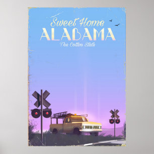 "Sweet home" Alabama Reisposter Poster