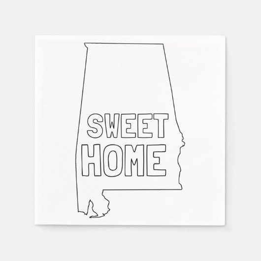 Sweet Home Alabama Servetten (Voorkant)