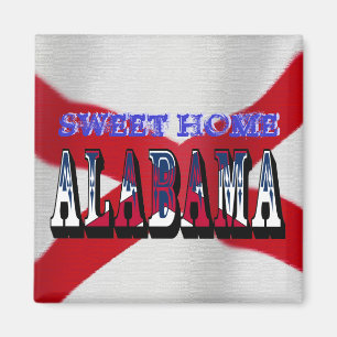 Sweet Home Alabama Staat Vlag Magneet