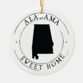 Sweet Home Alabama State Ornament (Voorkant)