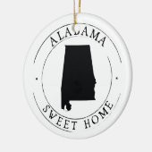 Sweet Home Alabama State Ornament (Links)