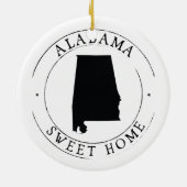Sweet Home Alabama State Ornament (Achterkant)