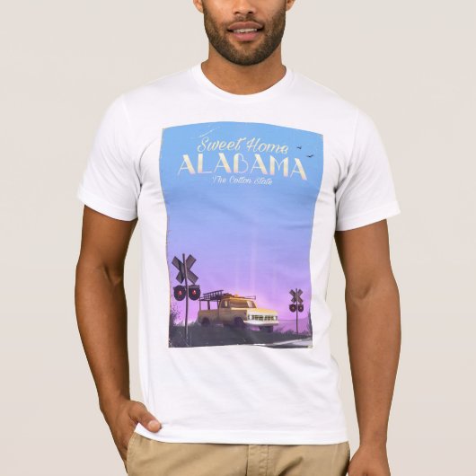 "Sweet home" Alabama Travel poster T-shirt (Voorkant)