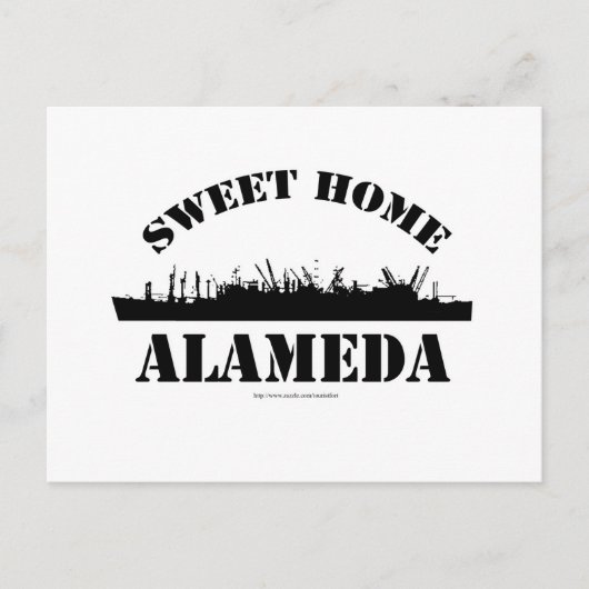 Sweet Home Alameda! Briefkaart (Voorkant)
