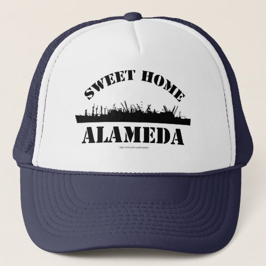 Sweet Home Alameda Funny Battleship Logo Trucker Pet (Voorkant)