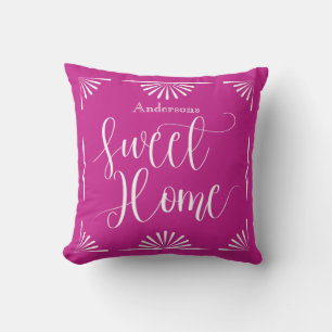 Sweet Home Art Deco Wijn Rood Kussen