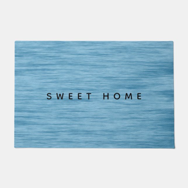 Sweet Home Blue Doormat | doormat Deurmat (Voorkant)