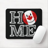 Sweet Home Canada glimlachend Canadese vlag Muismat (Met muis)