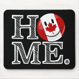 Sweet Home Canada glimlachend Canadese vlag Muismat