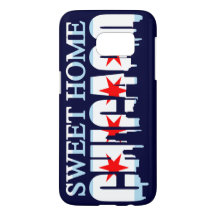 Sweet Home Chicago Flag Skyline