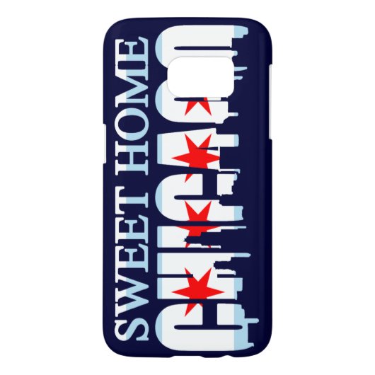 Sweet Home Chicago Flag Skyline (Achterkant)