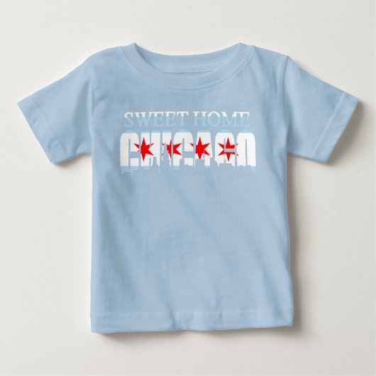Sweet Home Chicago Flag Skyline (Voorkant)