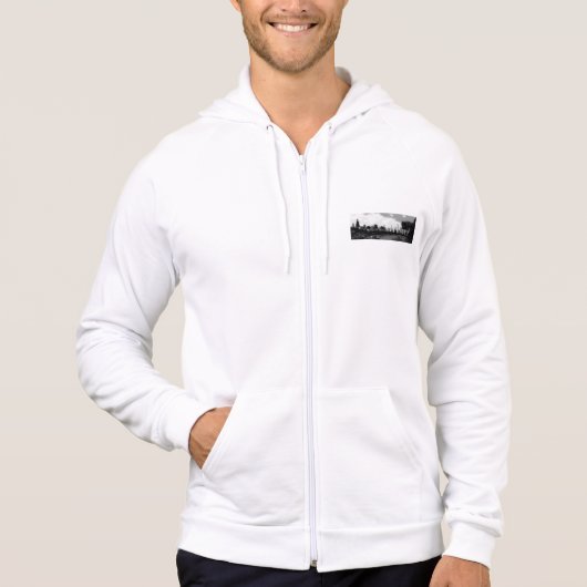 Sweet Home Chicago Mannen Zip Up Hoodie (Voorkant)