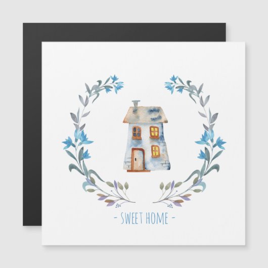 Sweet Home Design   Magnetkarte (Voorkant / Achterkant)