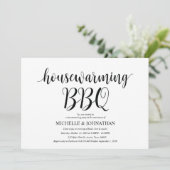 Sweet home Housewarming BBQ party uitnodigingskaar Kaart (Staand voorkant)