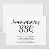 Sweet home Housewarming BBQ party uitnodigingskaar Kaart (Voorkant / Achterkant)