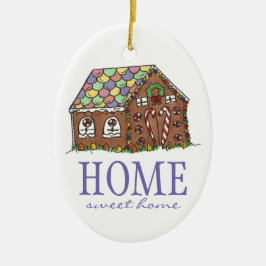 Sweet Home Housewarming Gift Gingerbrood House Keramisch Ornament