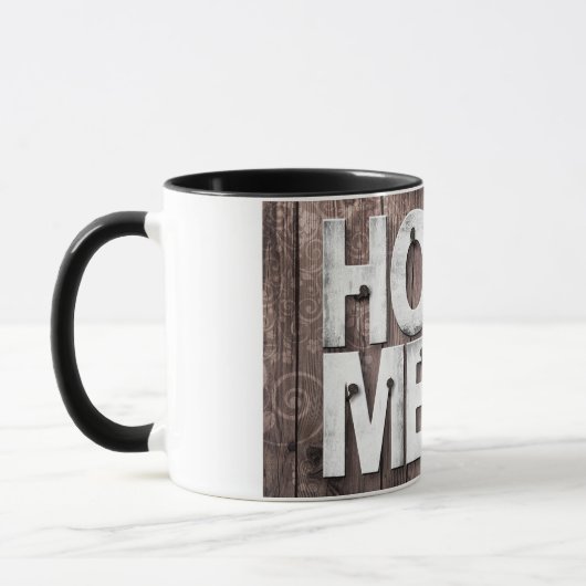 Sweet Home Hout Board Plank Muur Hangende Sleutel Mok (Links)