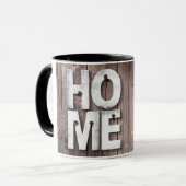 Sweet Home Hout Board Plank Muur Hangende Sleutel Mok (Voorkant links)