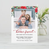 Sweet Home Kerstbeweging Aankondiging Foto (Staand voorkant)