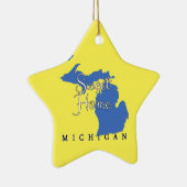 Sweet Home Michigan Keramisch Ornament (Rechts)