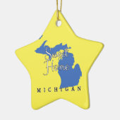 Sweet Home Michigan Keramisch Ornament (Links)