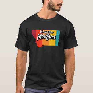 Sweet Home Montana Retro 70s  staat Montana T-shirt