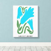 Sweet Home Muurkunst Canvas Afdruk (Insitu (Houten vloer))