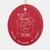 Sweet Home – Nieuw huis, nieuw avontuur, nieuwe he Keramisch Ornament (Links)