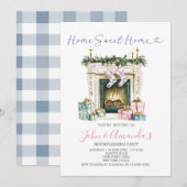 Sweet Home Open haard Kerstmis Housewarming Party Kaart (Voorkant / Achterkant)