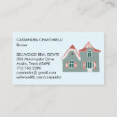 Sweet Home Real Estate Broker Agent Mortgage Art Visitekaartje (Achterkant)