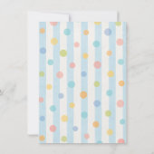 Sweet Home -Schattige gestreept & Polka Dot Theme Kaart (Achterkant)