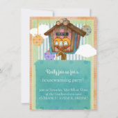 Sweet Home -Schattige gestreept & Polka Dot Theme Kaart (Voorkant)