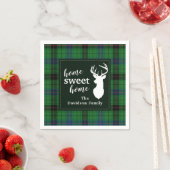 Sweet Home Tartan Davidson Persoonlijke spelregels Servet (Insitu)