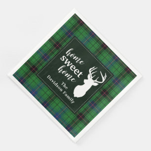Sweet Home Tartan Rustic Davidson Pset Holiday Servet