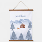 Sweet Home Winter Bergkwekerij Wanddecoratie Hangend Wandkleed (Voorkant)