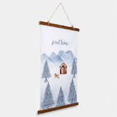 Sweet Home Winter Bergkwekerij Wanddecoratie Hangend Wandkleed (Gebogen)