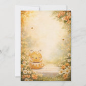 Sweet Honey Bee Baby Shower Invitation Kaart (Achterkant)