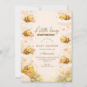 Sweet Honey Bee Baby Shower Kaart (Voorkant)