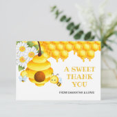 Sweet Honey Bee Bedankt Card (Staand voorkant)