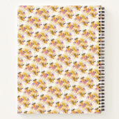 Sweet Honey Bee Floral Honeycomb Notitieboek (Achterkant)