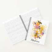 Sweet Honey Bee Floral Honeycomb Notitieboek (Binnen)