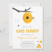 Sweet Honey Bee Gender Neutral Baby shower Kaart (Voorkant)