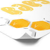 Sweet Honey Bee Gender Neutral Baby shower Welkom Poster (Hoek)