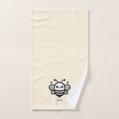 Sweet Honey Bee - Kawaii Nursery Line Art Bad Handdoek (Handdoek)