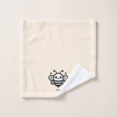 Sweet Honey Bee - Kawaii Nursery Line Art Bad Handdoek (Wasdoekje)