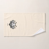 Sweet Honey Bee - Kawaii Nursery Line Art Bad Handdoek (Handdoek)