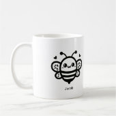 Sweet Honey Bee - Kawaii Nursery Line Art Koffiemok (Links)