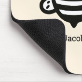 Sweet Honey Bee - Kawaii Nursery Line Art Muismat (Hoek)